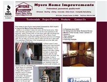 Tablet Screenshot of myershomeimprovements.com